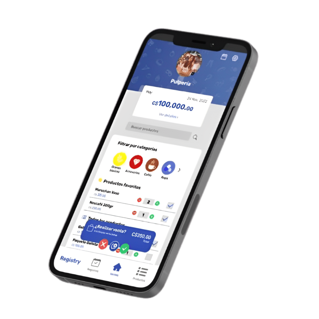 Aplicación móvil para registro de ventas